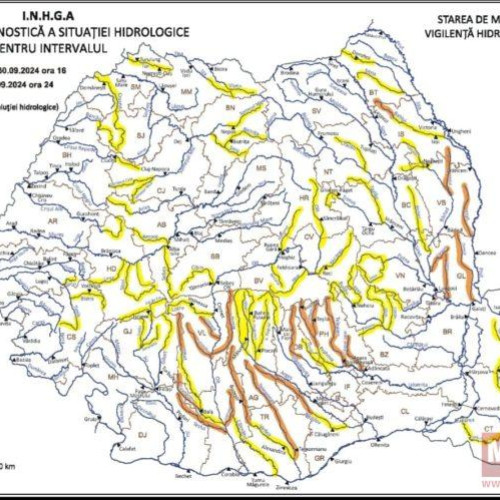 Hidrologii avertizează asupra riscului de inundatii pe râul Jijia