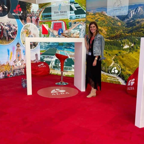 Consiliul Județean Alba a inaugurat un nou stand de promovare a județului