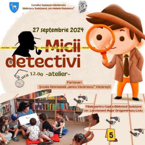 Activitatea "Micii detectivi de carte" deschide Nocturna Bibliotecilor