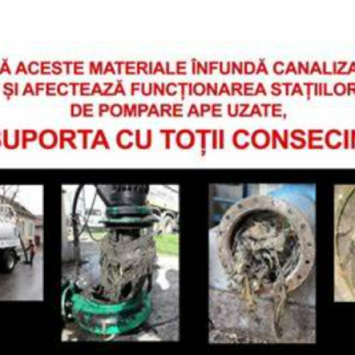 Compania de Apă Someș lansează campania "Toaleta nu este tomberon"