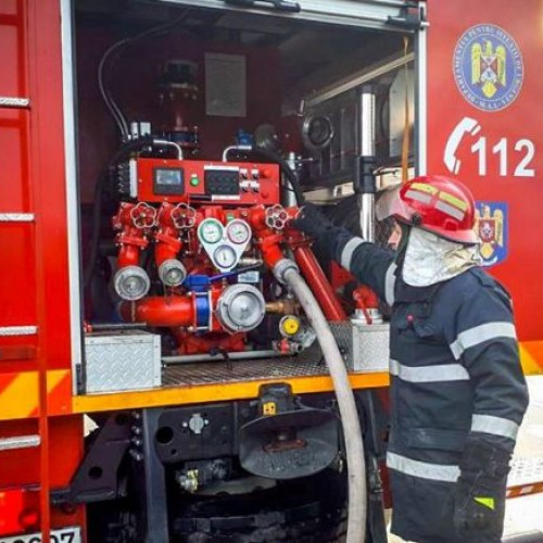 Incendiu la o centrală termică dintr-o locuință din Sighetu Maramureș