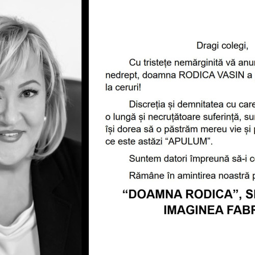 Doliu la fabrica de porțelan Apulum din Alba Iulia