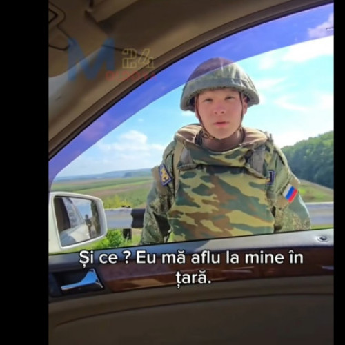 Cetățean din Republica Moldova filmează trecerea frontierei spre Transnistria