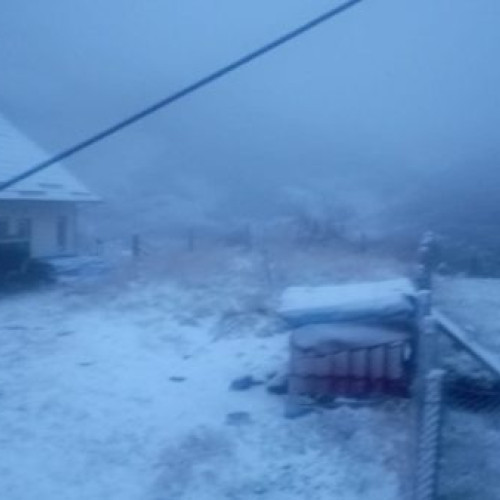 Ninge în Maramureș: Prima ninsoare din sezon