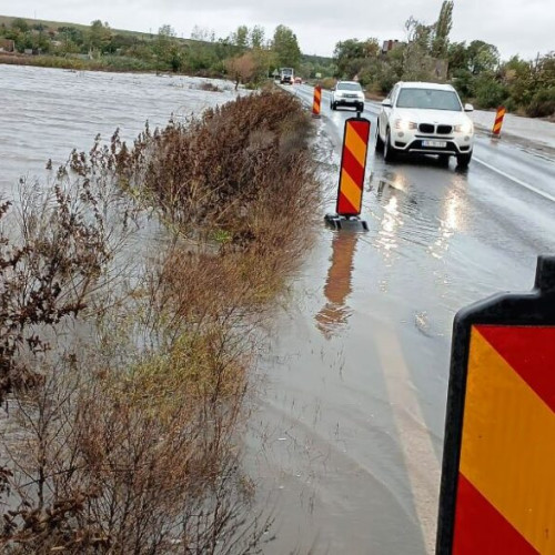 Probleme pe DN 25, în apropierea comunei Vameș, din județul Galați