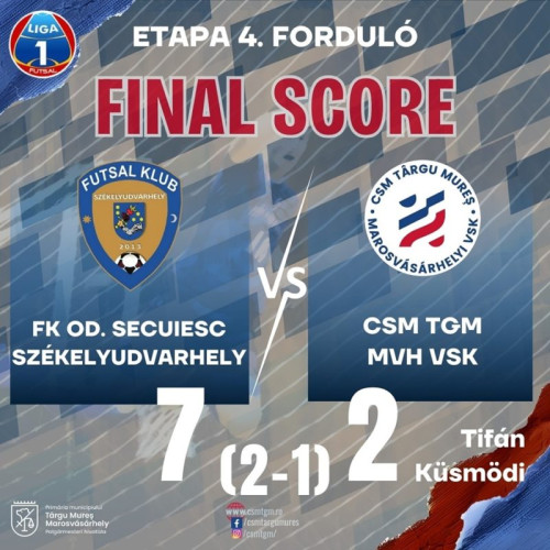 Debutul rundei a 4-a în Liga I de futsal