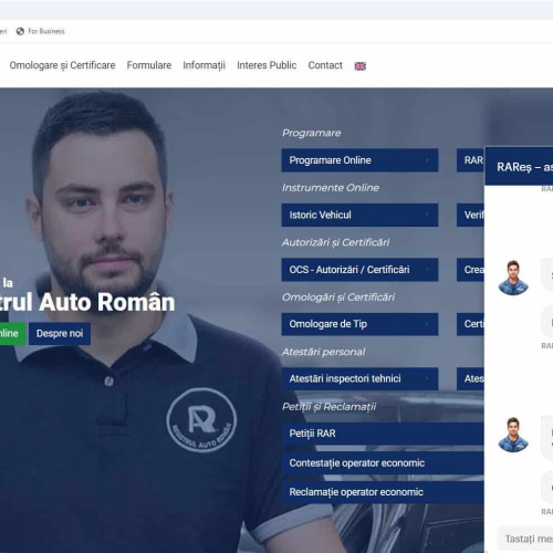 Registrul Auto Român lansează chatbotul RARes pentru acces rapid la informații tehnice