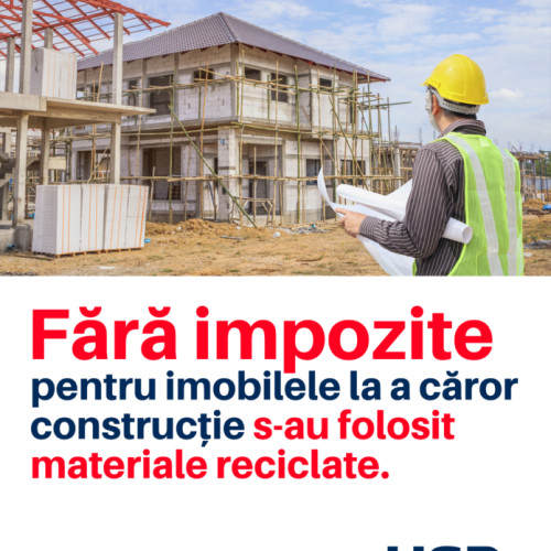Proiect de lege pentru gestionarea deșeurilor din construcții propus de parlamentarii USR