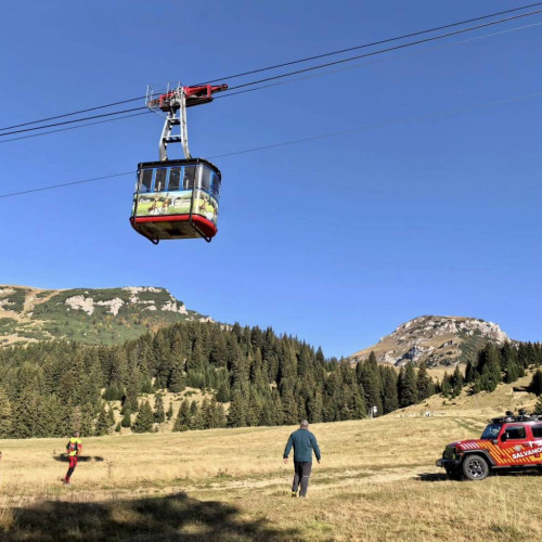 Exercitiu de evacuare și salvare organizat de Salvamont Dâmbovița