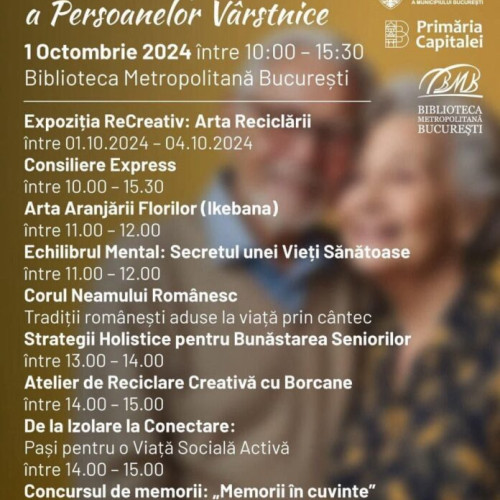 Ziua Internațională a Persoanelor Vârstnice, sărbătorită cu un eveniment special la București