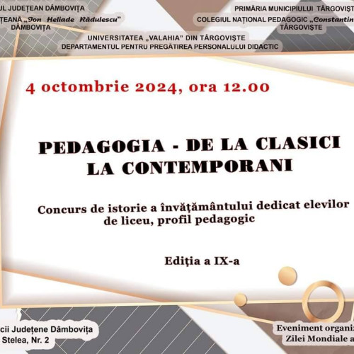 Concurs dedicat Zilei Mondiale a Educației, la Biblioteca Județeană Dâmbovița