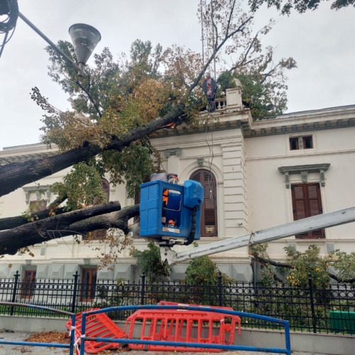 Coduri meteorologice în Galați: Vântul puternic și ploile au cauzat pagube semnificative