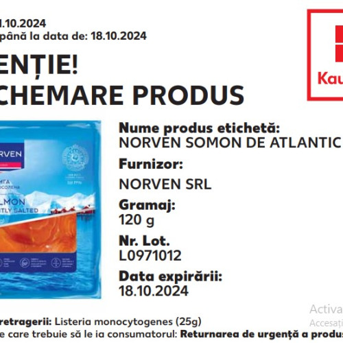 ANSVSA rechemează creveți și somon din magazine din cauza unei bacterii periculoase