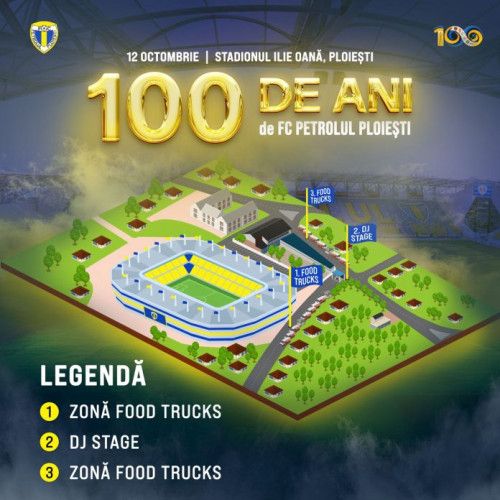 Petrolul Ploiești sărbătorește 100 de ani de tradiție