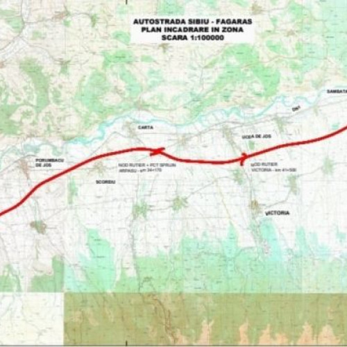 Lucrări de pregătire pentru autostrada A13, de la Sibiu la Făgăraș, încep pe 7 octombrie 2024
