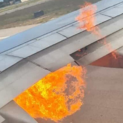 Incident pe aeroportul Brindisi: Zbor Ryanair evacuat din cauza unui incendiu la motor