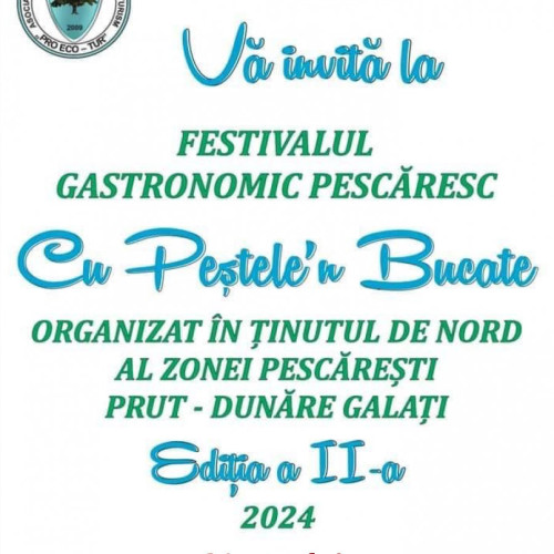 Festivalul "Cu peștele-n bucate" ajunge în Rogojeni