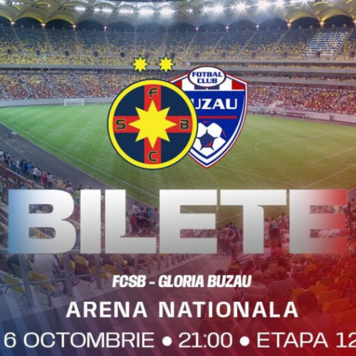 FCSB anunță vânzarea biletelor pentru meciul cu Gloria Buzău