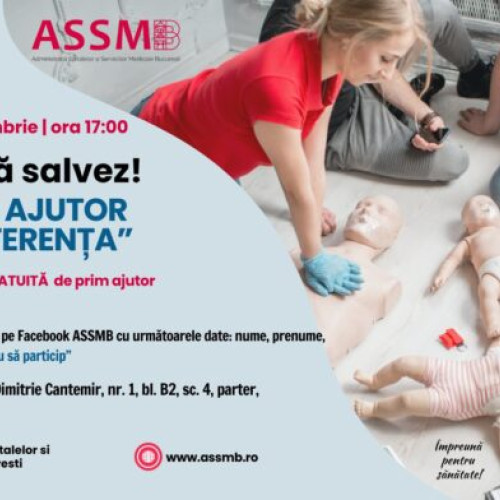 Sesiune gratuită de prim ajutor pentru bucureșteni