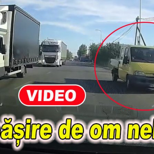 "Depășire de om nebun!" - Un șofer surprinde o manevră riscantă pe drum