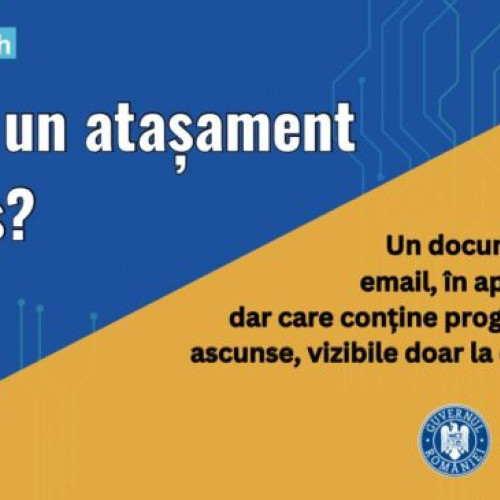 Avertisment privind atacurile informatică: email-urile pot conține programe malițioase