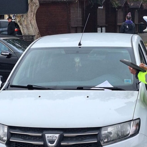 Conducătorul auto invitat de poliție pentru clarificări