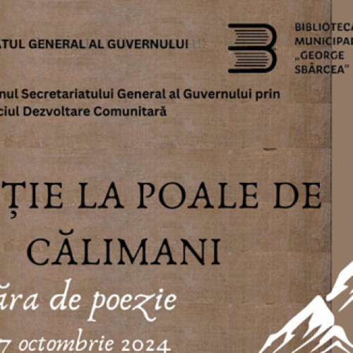 Biblioteca Municipală "George Sbarcea" din Toplița organizează Tabăra de Creație "La poale de Călimani"