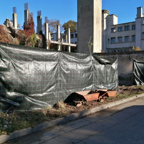 Demolarea ruinelor de la Baia Centrală a început în Cluj