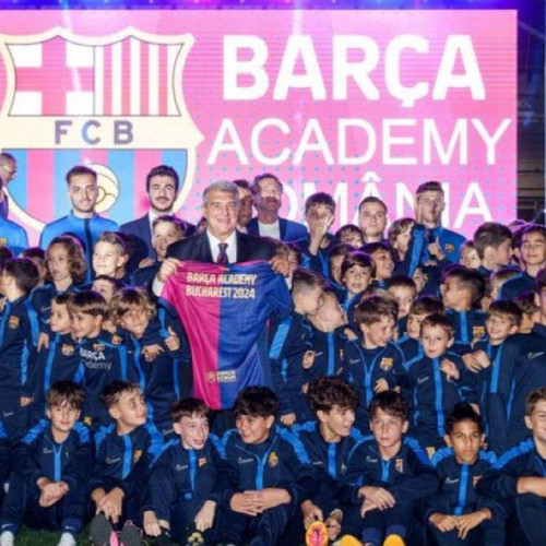 Joan Laporta inaugurează Academia FC Barcelona la București