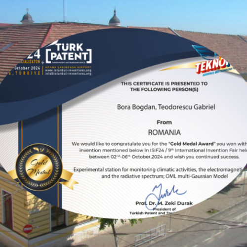 Bogdan Bora, elev de la Colegiul Național "Emil Racoviță", câștigă Medalia de Aur la Târgul Internațional de Invenții din Turcia