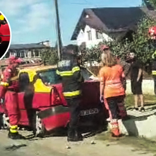 Traficul rutier îngreunat în Merișani din cauza unui accident