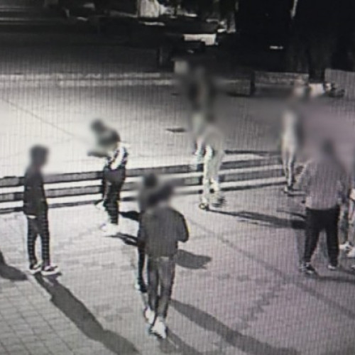 Tineri potoliți de polițiști pe Pietonalul Transilvaniei