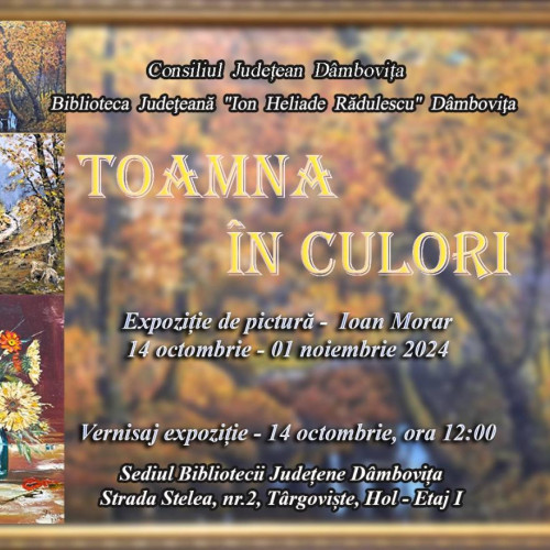 Expoziția de pictură "Toamna în culori" la Biblioteca Județeană Dâmbovița