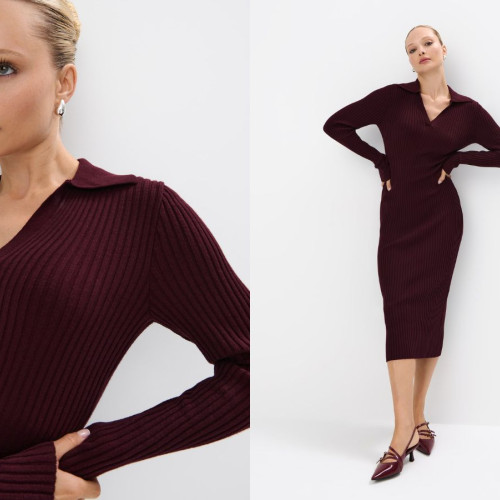 Caderea temperaturilor aduce rochii și seturi tricotate în trenduri