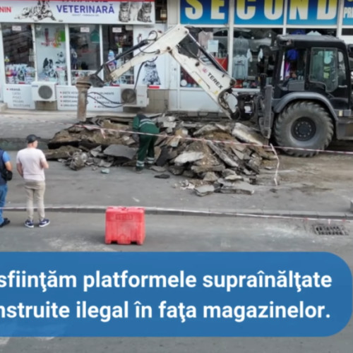 Acțiune de eliberare a trotuarelor în Sectorul 2