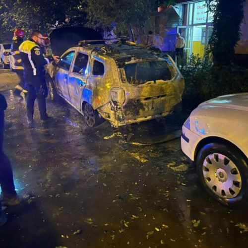 Femeie arestată după ce a incendiat o mașină pe Calea Giulești din București