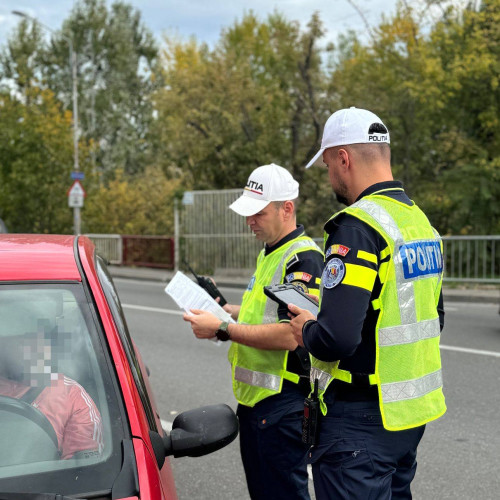 Incident rutier la Târgoviște: bărbat prins la volan cu permisul suspendat