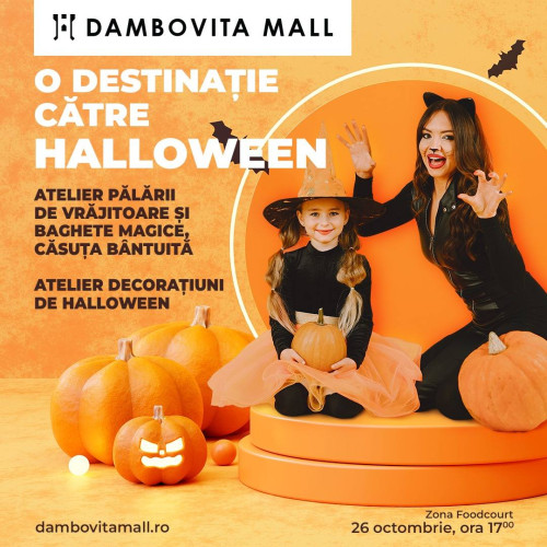 Halloween-ul se sărbătorește la Dâmbovița Mall pe 26 octombrie