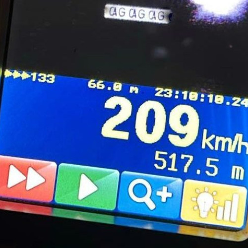 Tânăr surprins pe Autostrada A1 cu viteza record de 209 km/h