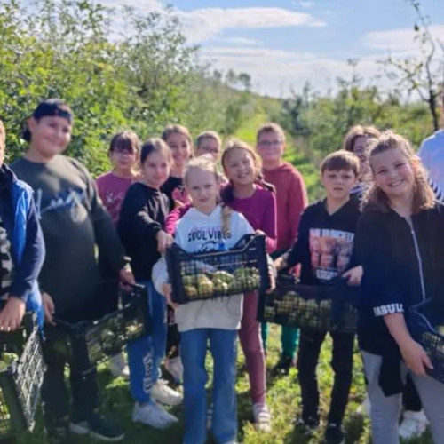 Fermier din Botoșani transformă livada în spațiu didactic pentru elevi