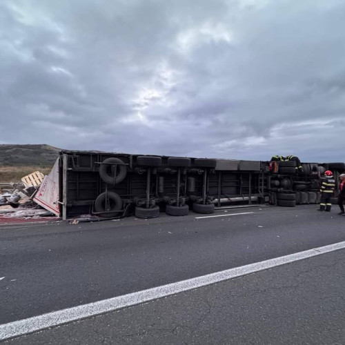 Accident rutier pe autostrada A1, între Sebeș și Sibiu