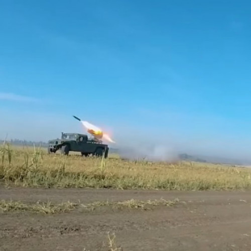 Imagini spectaculoase cu sistemul multiracheta RAK-SA-12 în acțiune, publicate de Serviciul de Pază a Frontierei din Ucraina