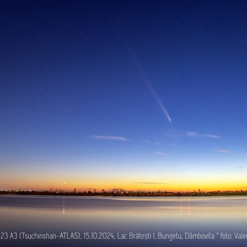 Cometa Tsuchinshan-Atlas, vizibilă în România, rămâne un fenomen astronomic rar