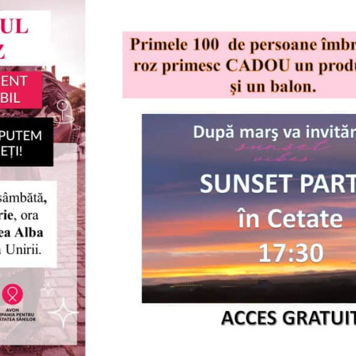 Alătură-te luptei împotriva cancerului la sân pe 19 octombrie