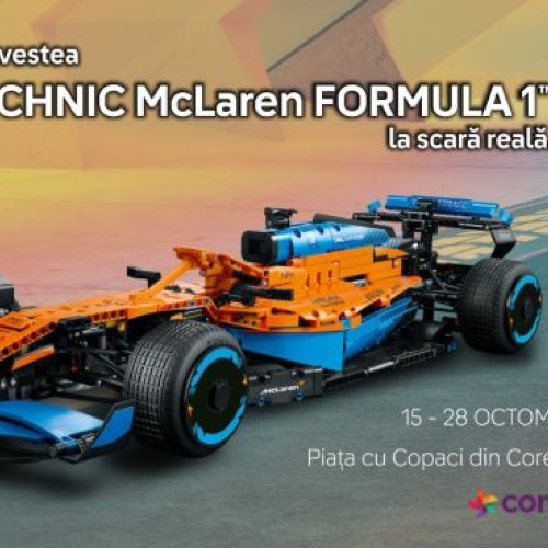 LEGO Romania aduce la Brașov replica mașinii de curse McLaren MCL35M