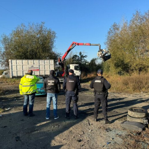Jandarmeria Ilfov confiscă 6.000 kg de deșeuri metalice și aplică o amendă de 90.000 lei