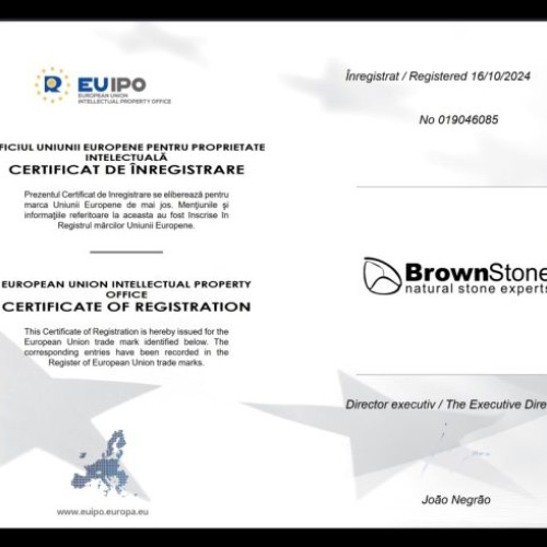 Marca BrownStone a fost oficial înregistrată la nivel european