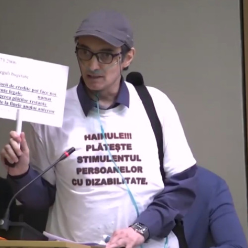 Protest al lui Gheorghe Catalin Mosgoreanu împotriva reducerii indemnizației