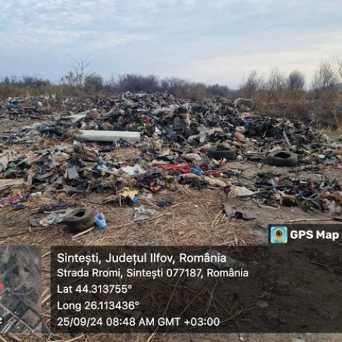 Garda de Mediu sesizează penal comunitatea din Sîntești pentru arderi ilegale de deșeuri