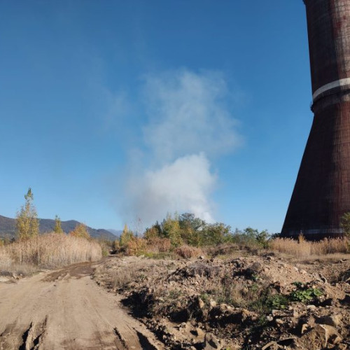 Incendiu în Baia Mare, zona Cuprom